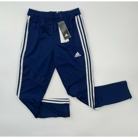Adidas Boy's Tiro 19 Training Pants Navy Blue/White Side Stripe DT5177 sz M/8-10 - Picture 2 of 11